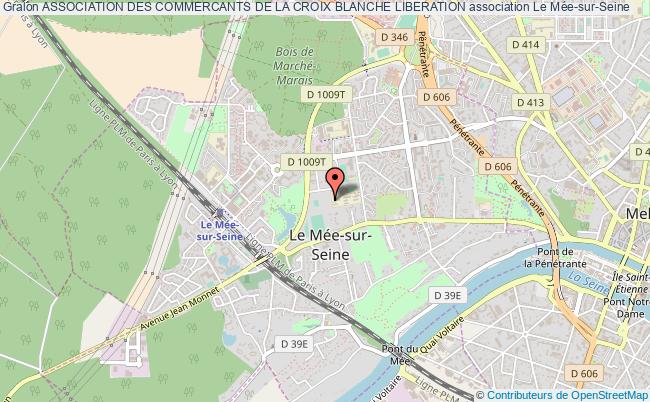 plan association Association Des Commercants De La Croix Blanche Liberation Le    Mée-sur-Seine
