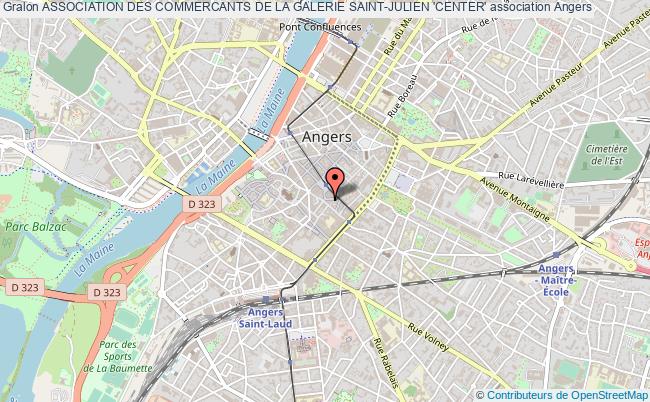 plan association Association Des Commercants De La Galerie Saint-julien 'center' Angers