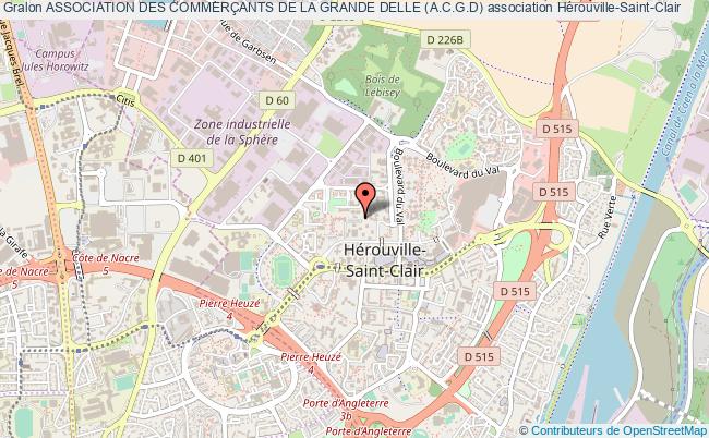 plan association Association Des CommerÇants De La Grande Delle (a.c.g.d) Hérouville-Saint-Clair