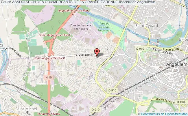 plan association Association Des Commercants De La Grande Garenne Angoulême