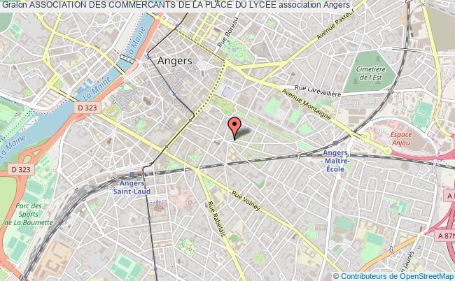 plan association Association Des Commercants De La Place Du Lycee Angers