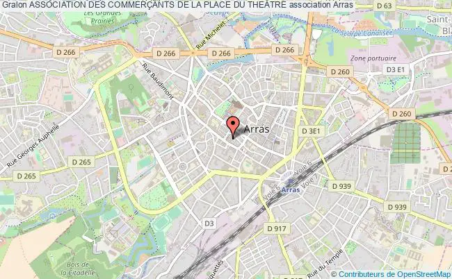 plan association Association Des CommerÇants De La Place Du TheÂtre Arras