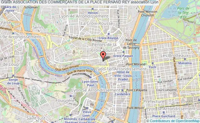 plan association Association Des CommerÇants De La Place Fernand Rey Lyon 1