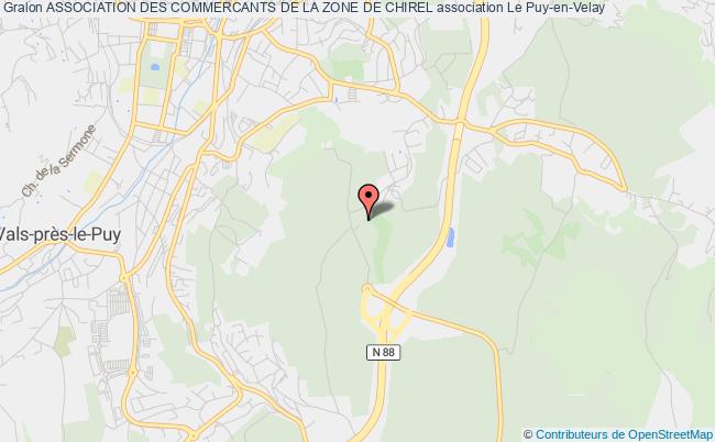 plan association Association Des Commercants De La Zone De Chirel Le Puy-en-Velay