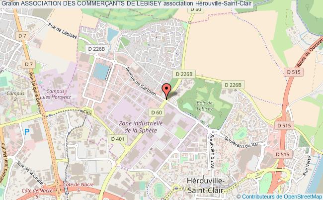 plan association Association Des CommerÇants De Lebisey Hérouville-Saint-Clair