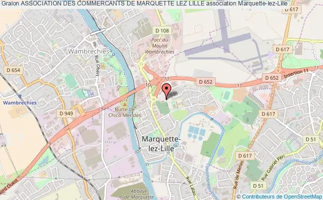 plan association Association Des Commercants De Marquette Lez Lille Marquette-lez-Lille