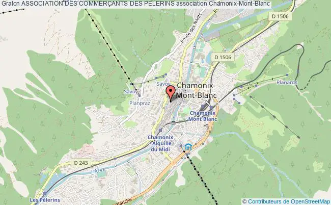 plan association Association Des CommerÇants Des Pelerins Chamonix-Mont-Blanc