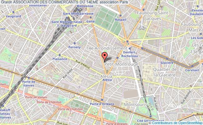 plan association Association Des Commercants Du 14eme Paris