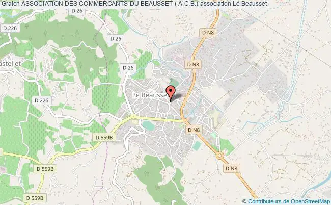 plan association Association Des Commercants Du Beausset ( A.c.b.) Le    Beausset