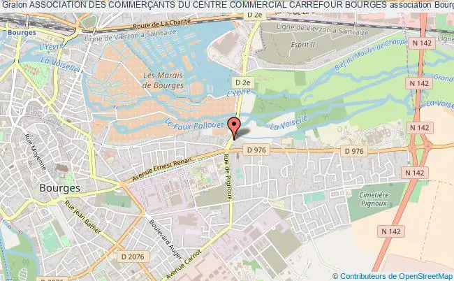 plan association Association Des CommerÇants Du Centre Commercial Carrefour Bourges Bourges
