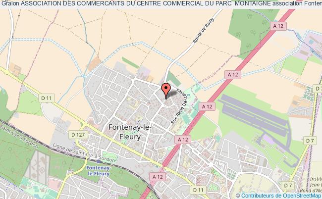 plan association Association Des Commercants Du Centre Commercial Du Parc  Montaigne Fontenay-le-Fleury