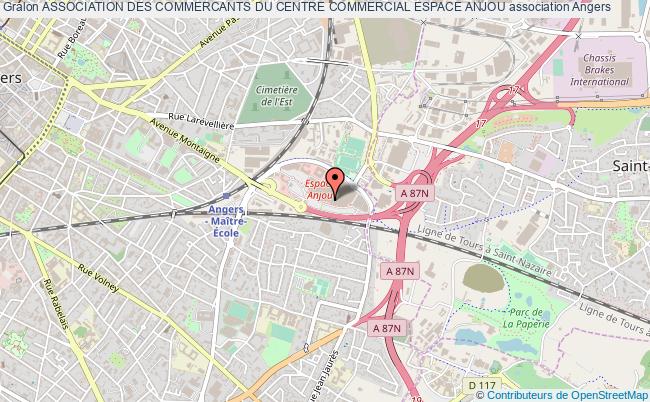 plan association Association Des Commercants Du Centre Commercial Espace Anjou Angers
