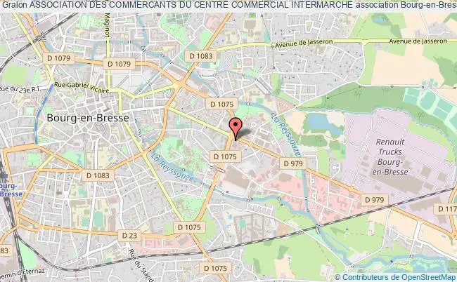 plan association Association Des Commercants Du Centre Commercial Intermarche Bourg-en-Bresse