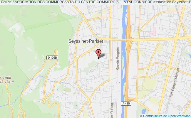 plan association Association Des Commercants Du Centre Commercial La Fauconniere Seyssinet-Pariset