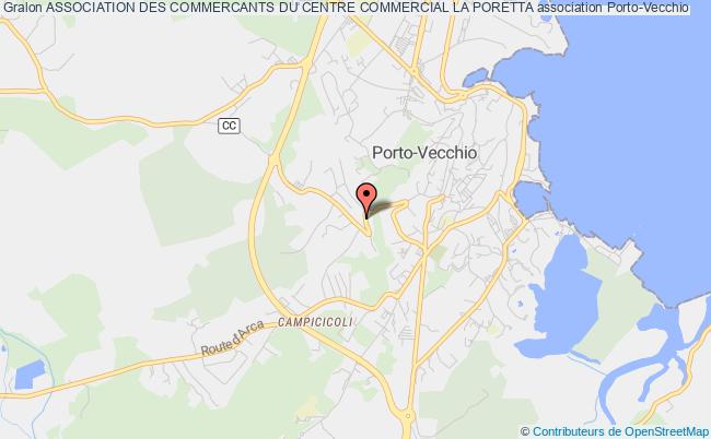 plan association Association Des Commercants Du Centre Commercial La Poretta Porto-Vecchio