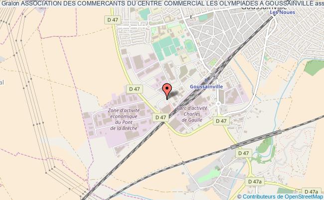 plan association Association Des Commercants Du Centre Commercial Les Olympiades A Goussainville Goussainville