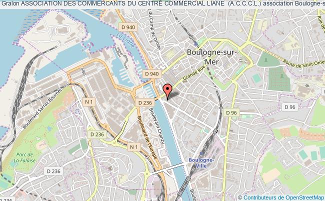 plan association Association Des Commercants Du Centre Commercial Liane  (a.c.c.c.l.) Boulogne-sur-Mer