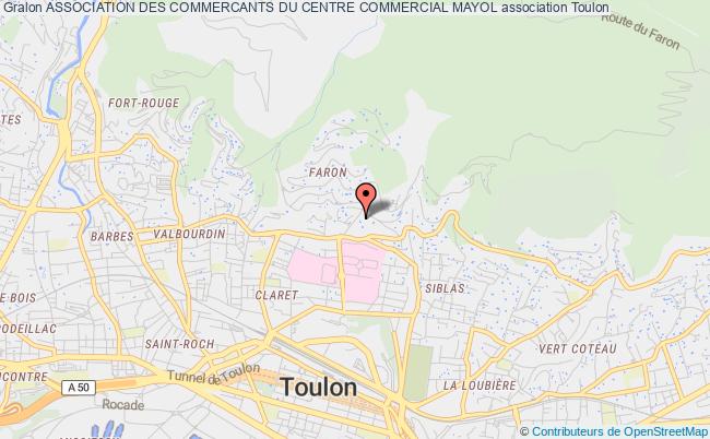 plan association Association Des Commercants Du Centre Commercial Mayol Toulon