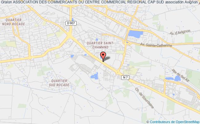 plan association Association Des Commercants Du Centre Commercial Regional Cap Sud Avignon