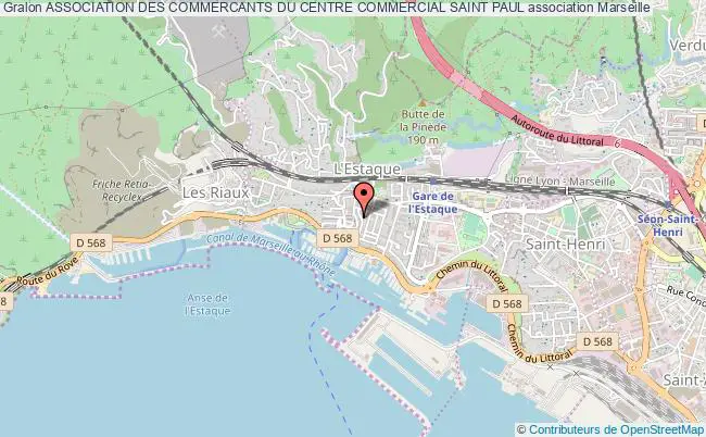 plan association Association Des Commercants Du Centre Commercial Saint Paul Marseille 13