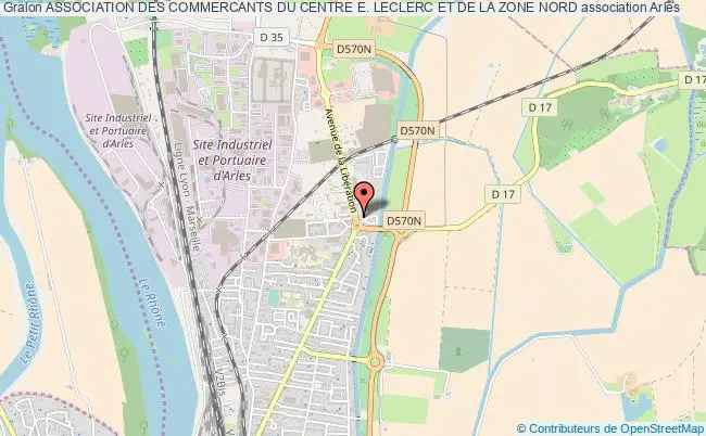 plan association Association Des Commercants Du Centre E. Leclerc Et De La Zone Nord Arles