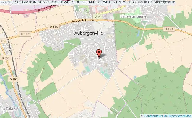 plan association Association Des Commercants Du Chemin Departemental 113 Aubergenville