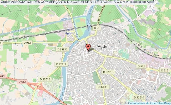 plan association Association Des CommerÇants Du Coeur De Ville D'agde (a.c.c.v.a) Agde