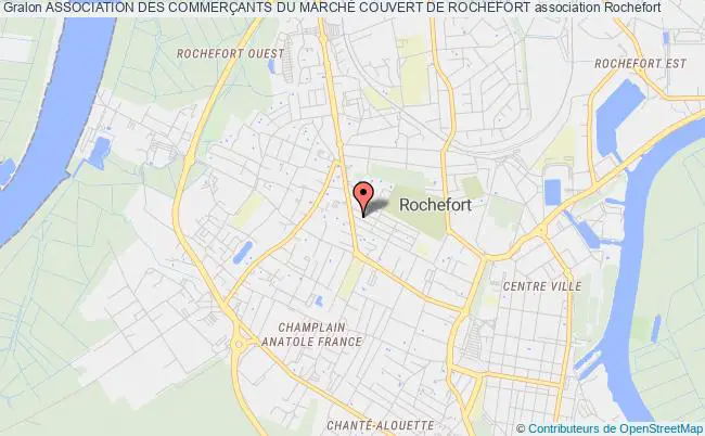 plan association Association Des CommerÇants Du MarchÉ Couvert De Rochefort Rochefort