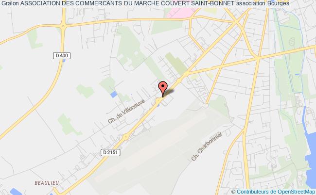 plan association Association Des Commercants Du Marche Couvert Saint-bonnet Bourges