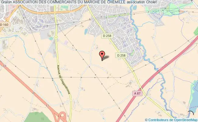 plan association Association Des Commercants Du Marche De Chemille Cholet