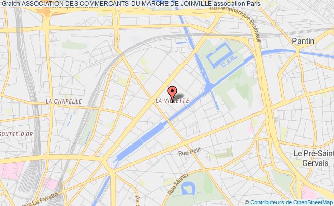 plan association Association Des Commercants Du Marche De Joinville Paris