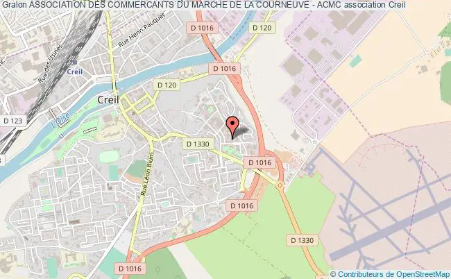 plan association Association Des Commercants Du Marche De La Courneuve - Acmc Creil