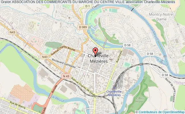 plan association Association Des Commercants Du Marche Du Centre Ville Charleville-Mézières