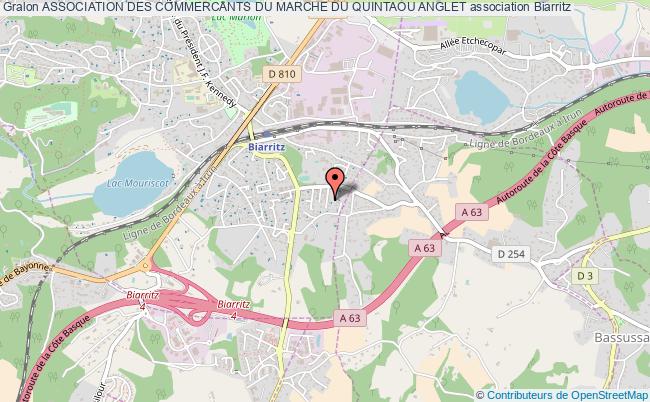 plan association Association Des Commercants Du Marche Du Quintaou Anglet Biarritz