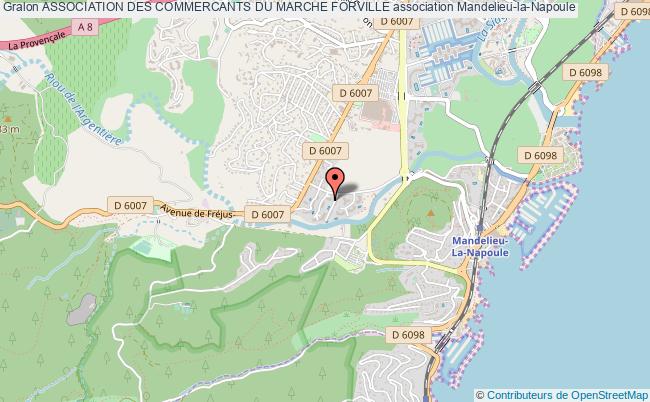 plan association Association Des Commercants Du Marche Forville Mandelieu-la-Napoule