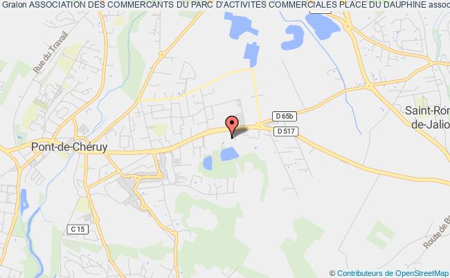 plan association Association Des Commercants Du Parc D'activites Commerciales Place Du Dauphine Tignieu-Jameyzieu