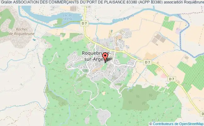 plan association Association Des CommerÇants Du Port De Plaisance 83380 (acpp 83380) Roquebrune-sur-Argens
