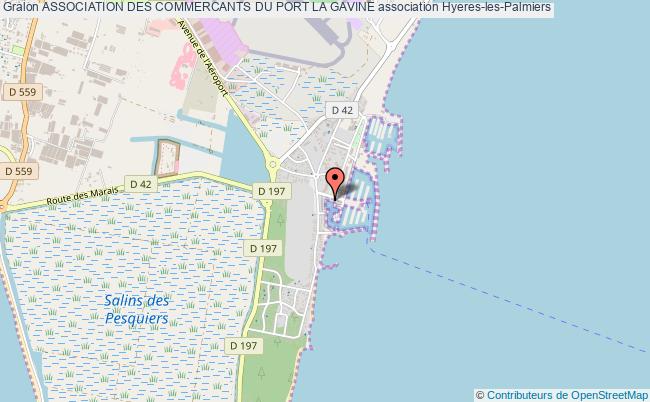 plan association Association Des Commercants Du Port La Gavine Hyères