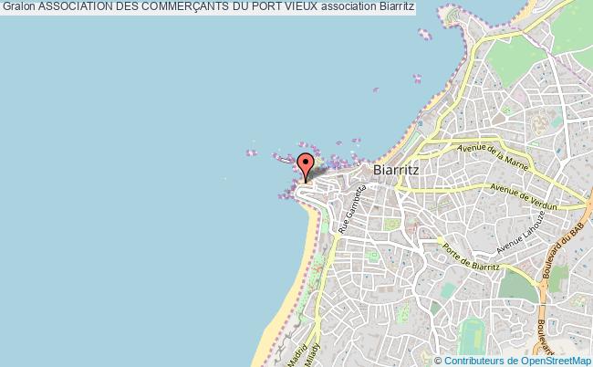 plan association Association Des CommerÇants Du Port Vieux Biarritz
