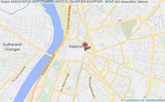 plan association Association Des Commercants Du Quartier Bouffier - Montjau Valence