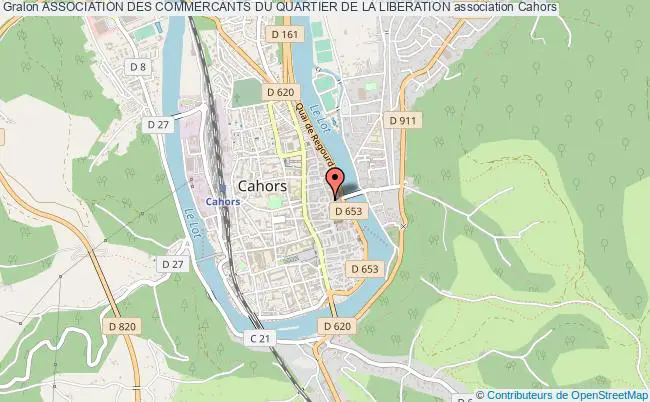 plan association Association Des Commercants Du Quartier De La Liberation Cahors