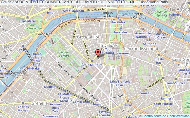 plan association Association Des Commercants Du Quartier De La Motte Picquet Paris