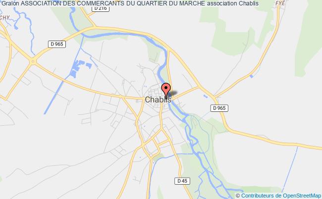 plan association Association Des Commercants Du Quartier Du Marche Chablis