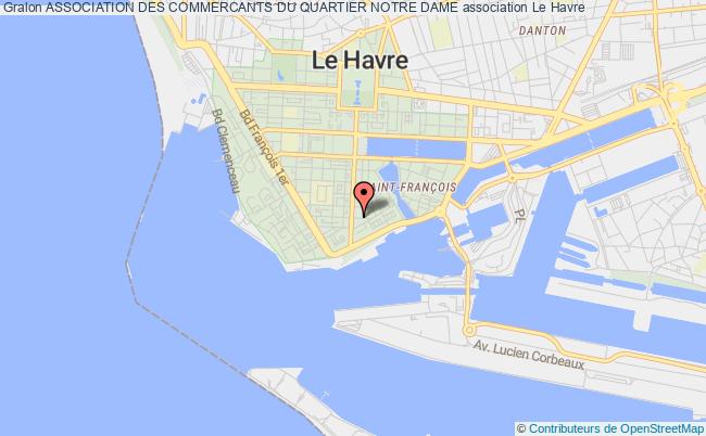 plan association Association Des Commercants Du Quartier Notre Dame Le Havre