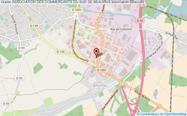 plan association Association Des Commercants Du Sud De Beauvais Beauvais