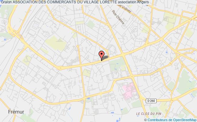 plan association Association Des Commercants Du Village Lorette Angers