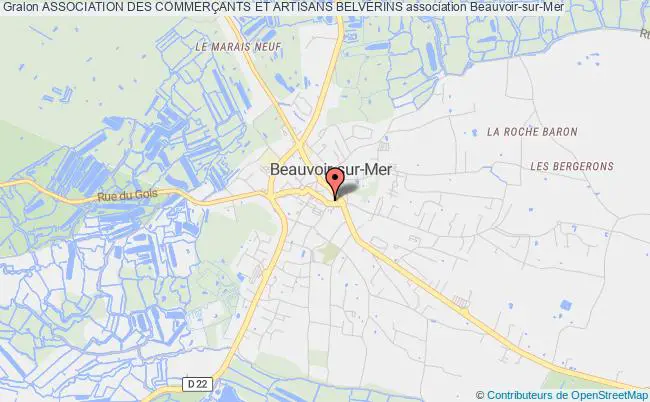 plan association Association Des CommerÇants Et Artisans BelvÉrins Beauvoir-sur-Mer