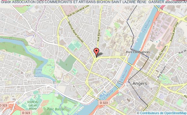 plan association Association Des Commercants Et Artisans Bichon Saint Lazare Rene  Gasnier Angers