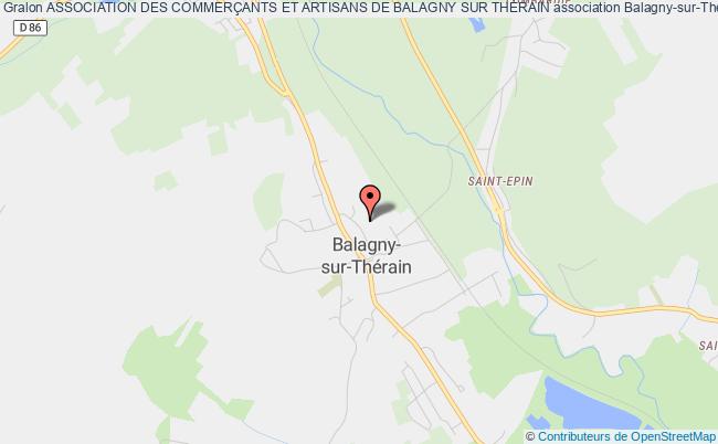plan association Association Des CommerÇants Et Artisans De Balagny Sur ThÉrain Balagny-sur-Thérain