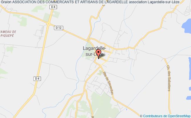 plan association Association Des Commercants Et Artisans De Lagardelle Lagardelle-sur-Lèze